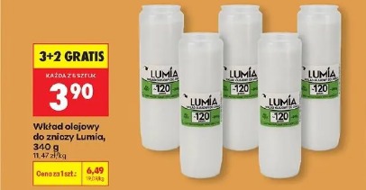 Wkład olejowy do zniczy Lumia