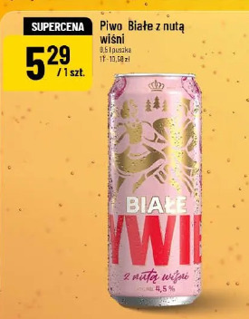 Piwo Białe z nutą wiśni