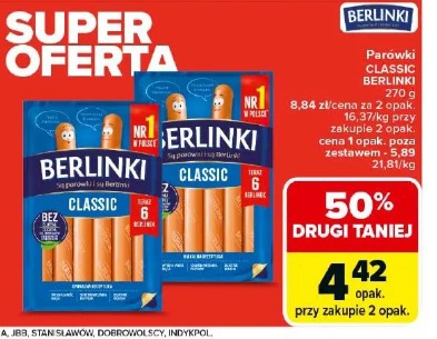 Parówki CLASSIC BERLINKI