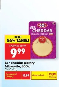 Ser cheddar plastry Mlekovita