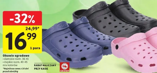 Obuwie ogrodowe GEZER