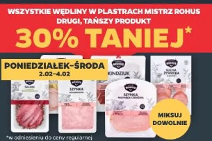 Wszystkie wędliny w plastrach Mistrz Rohus