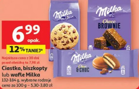 Ciastka, biszkopty lub wafle Milka