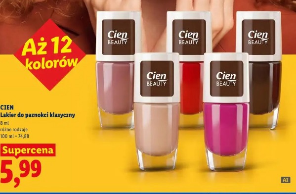 Cien Beauty lakier do paznokci klasyczny