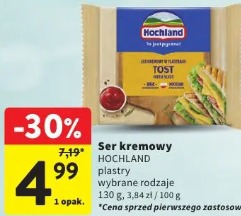 Ser kremowy Hochland plastry