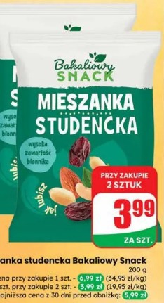 Mieszanka studencka Bakaliowy Snack