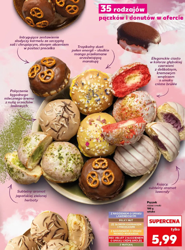 Pączek różne smaki