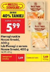 Pierogi ruskie Nasze Smaki lub Pierogi z serem Nasze Smaki