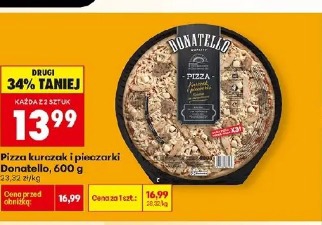 Pizza kurczak i pieczarki Donatello