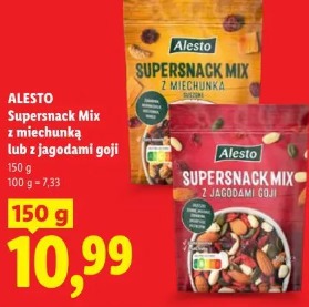 Alesto Supersnack Mix z miechunką lub z jagodami goji