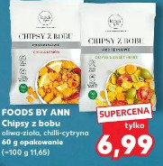 Foods By Ann Chipsy z bobu oliwa-zioła, chilli-cytryna