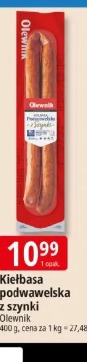 Kiełbasa podwawelska z szynki Olewnik