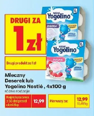 Mleczny Deserek lub Yogolino Nestlé, 4x100 g