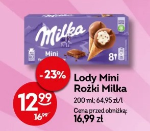 Lody Mini Rożki Milka