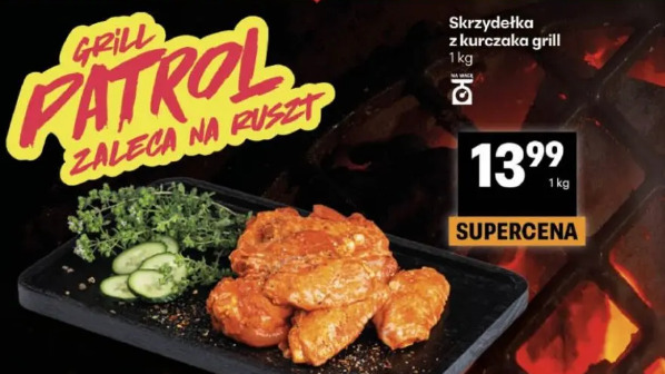 Skrzydełka z kurczaka grill