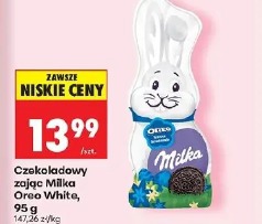 Czekoladowy zając Milka Oreo White