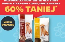 Przysmaki dla psów Twister, Meat Strips i Dental Sticks Bobik