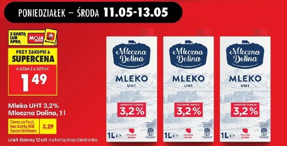Mleko UHT 3,2% Mleczna Dolina