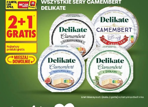 Wszystkie sery camembert Delikate