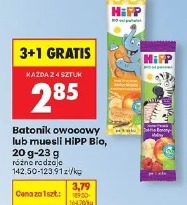 Batonik owocowo-musli HiPP Bio, 20 g-23 g