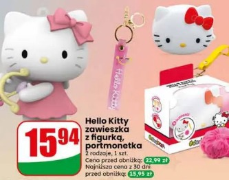 Hello Kitty zawieszka z figurką, portmonetka