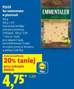 Pilos Ser emmentaler w plastrach