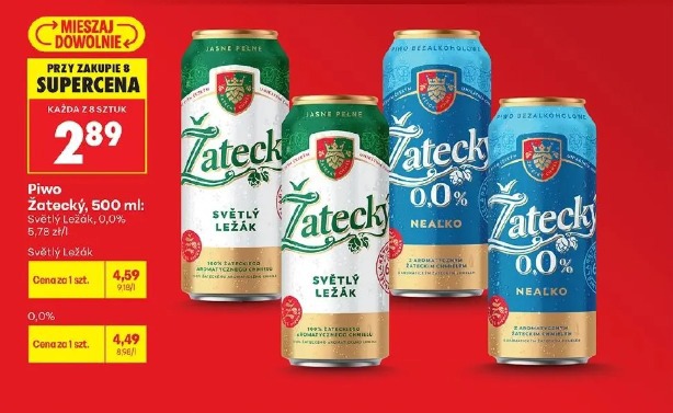 Piwo Žatecky 0.0% nealko