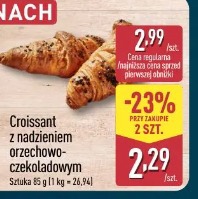 Croissant z nadzieniem orzechowo-czekoladowym
