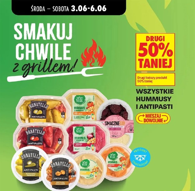 Wszystkie hummusy i antipasti