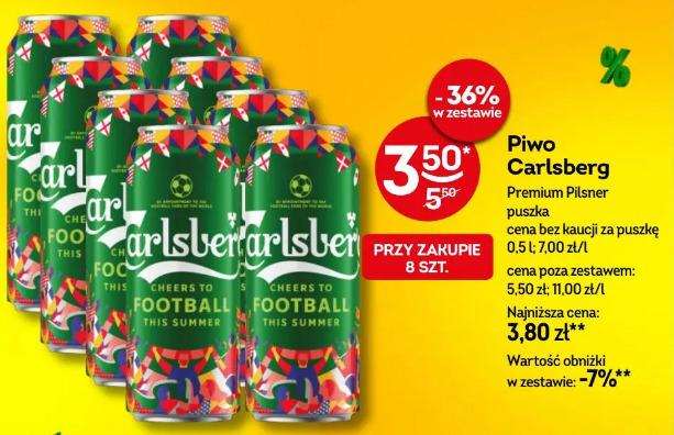 Piwo Carlsberg Premium Pilsner puszka