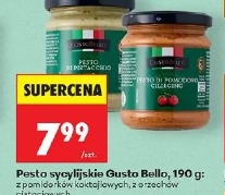 Pesto sycylijskie Gusto Bello, 190 g z pomidorów koktajlowych, z orzechów nerkowca