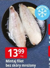 Mintaj filet bez skóry mrożony