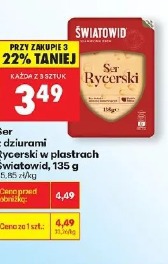 Ser z dziurami Rycerski w plastrach Światowid