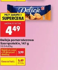 Delicje pomarańczowo szampańskie, 147 g