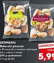 Dermaris Bułeczki pizzowe z mozzarellą i masłem ziołowym lub z salami i serem