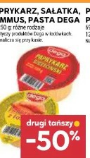 Paprykarz, sałatka, hummus, pasta Dega