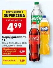 Coca-cola, Coca-cola Zero, Sprite, Fanta napój gazowany