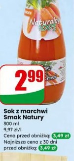 Sok z marchwi Smak Natury