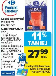 Łosoś atlantycki wędzony na zimno CARREFOUR
