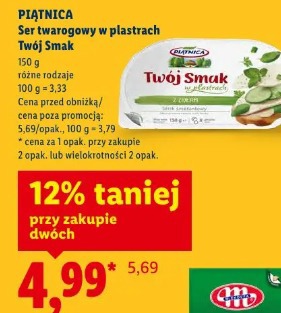 Piątnica Ser twarogowy w plastrach Twój Smak