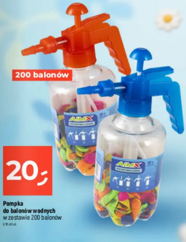 Pompka do balonów wodnych w zestawie 200 balonów