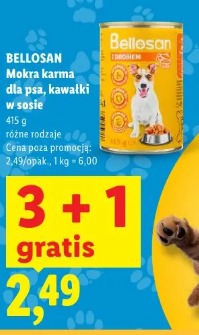 Bellosan Mokra karma dla psa, kawałki w sosie