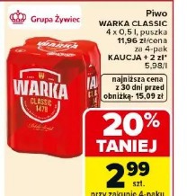 Piwo Warka Classic