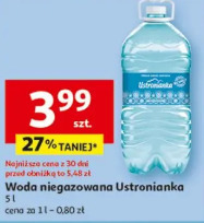 Woda niegazowana Ustronianka