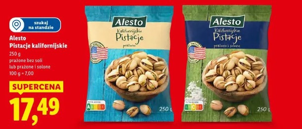 Alesto Pistacje kalifornijskie prażone