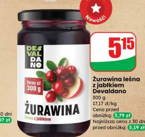 Żurawina leśna z jabłkiem Devaldano