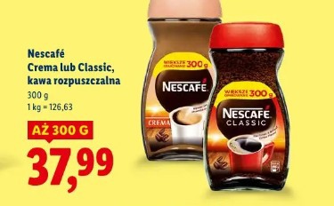 Nescafé Crema lub Classic, kawa rozpuszczalna