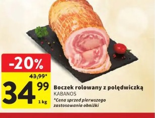 Boczek rolowany z polędwiczką Kabanos