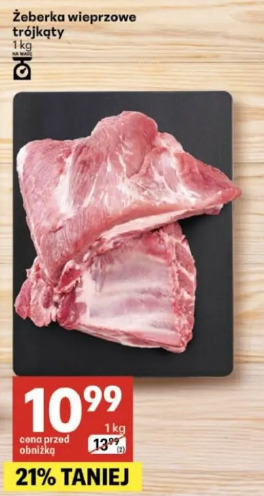 Żeberka wieprzowe trójkąty