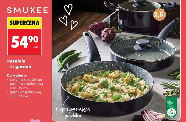 Smukee patelnia lub garnek